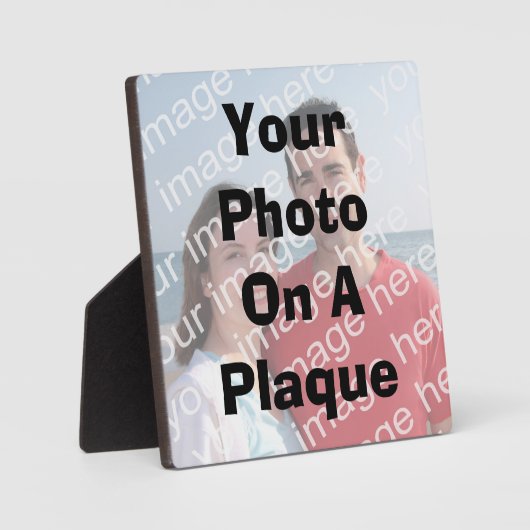 Uw foto op een plak fotoplaat (Voorkant)