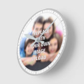 Uw foto op een ronde klok (Hoek)