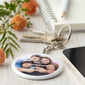 Uw foto op een sleutelhanger (Zijkant)