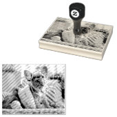 Uw foto op maat rubberstempel (Gestempeld)