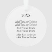 Uw foto-Ornament of Label - Zie Terug Ornament (achterkant)