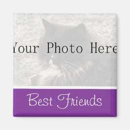 Uw foto- Paarse Beste Vriendenmagneet Magneet