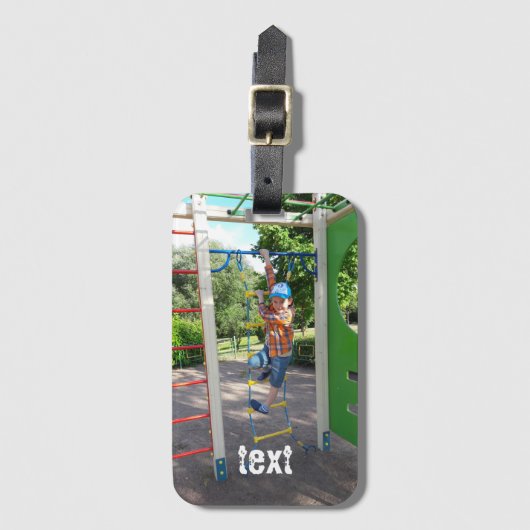 Uw foto, personalisatie bagagelabel (Voorkant (verticaal))