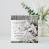 Uw foto persoonlijke trouwuitnodiging kaart (Staand voorkant)