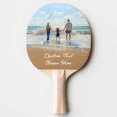 Uw foto Ping Pong Paddle met aangepaste tekst Tafeltennisbatje (Achterkant)