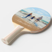 Uw foto Ping Pong Paddle met aangepaste tekst Tafeltennisbatje (Voorkant Gekanteld)