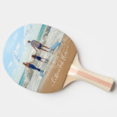 Uw foto Ping Pong Paddle met aangepaste tekst Tafeltennisbatje (Zijkant)