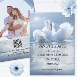 Uw foto QR Zwanenmeer Save the Date kaart