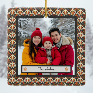 Uw foto Retro Art Deco Jazz Age  kleuren Keramisch Ornament