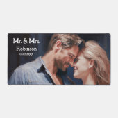 Uw foto Romantische liefde bruiloft Bureaumat (Voorkant)