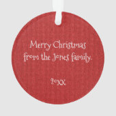 Uw foto Rond het Afbeelding Lijst van het Patroonp Ornament (achterkant)