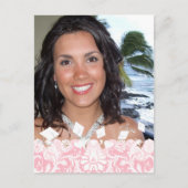 Uw foto Roze Afstuderen Open Huis Uitnodiging Briefkaart (Voorkant)