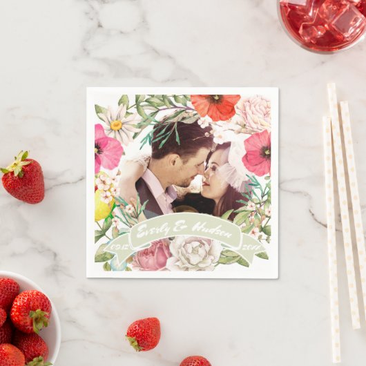 Uw foto roze rode roodroodroodroodbruin servetten (Insitu)