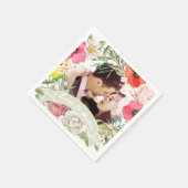 Uw foto roze rode roodroodroodroodbruin servetten (Hoek)