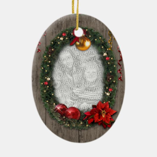 Uw foto('s) keramisch ornament (Achterkant)