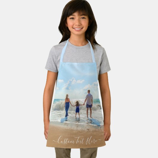 Uw foto Schort cadeau met aangepaste tekst naam (Insitu)