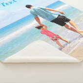 Uw foto sherpa deken met aangepaste tekst (3/4)