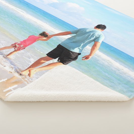 Uw foto sherpa deken met aangepaste tekst (3/4)