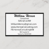 Uw foto-sjabloon elegant gebundelde indeling 100 g visitekaartje (Achterkant)