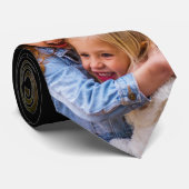 Uw foto Sjabloon Rand Gedrukt Stropdas (Opgerold)