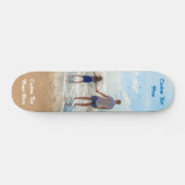 Uw Foto Skateboard Gift met aangepaste Tekstnaam (Horizontaal)