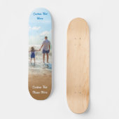 Uw Foto Skateboard Gift met aangepaste Tekstnaam (Voorkant)