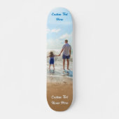 Uw Foto Skateboard Gift met aangepaste Tekstnaam (Voorkant)