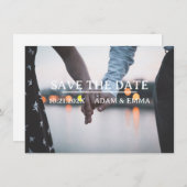 Uw foto slaat de datum QR-code op Aankondiging (Voorkant / Achterkant)