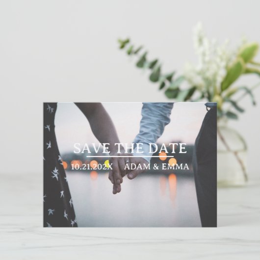 Uw foto slaat de datum QR-code op Aankondiging (Staand voorkant)