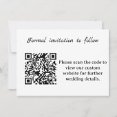Uw foto slaat de datum QR-code op Aankondiging (Achterkant)
