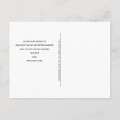 Uw foto snijdt licht Robuust hout sparen de datum Aankondigingskaart (Achterkant)