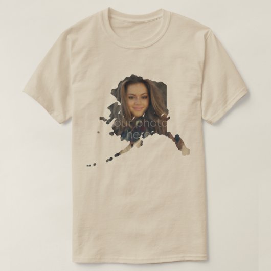 UW FOTO-status van het T-shirt met de vorm van Ala (Design voorkant)