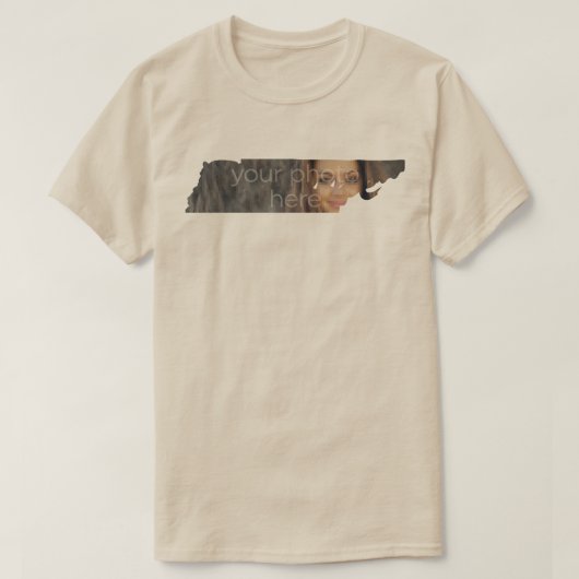 UW FOTO-status van Tennessee-vorm T-shirt (Design voorkant)