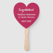 UW FOTO & TEKST aangepaste hart ventilator set Handwaaier (Achterkant)