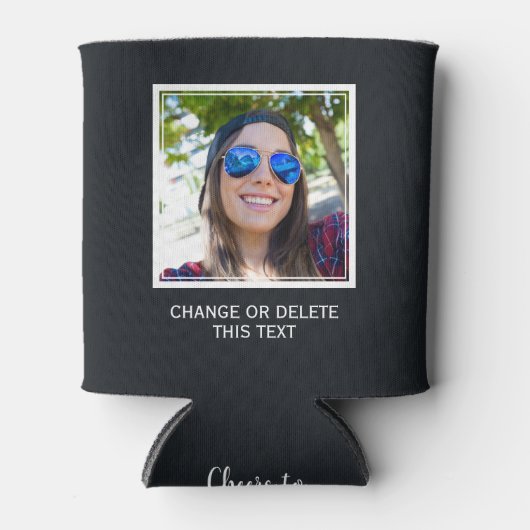 UW foto & tekst aangepaste koelbox Blikjeskoeler (Voorkant)