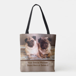 Uw FOTO, tekst en persoonlijke foto-Canvas tas