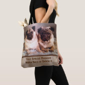 Uw FOTO, tekst en persoonlijke foto-Canvas tas (Dichtbij)