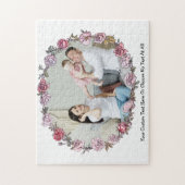 Uw foto&tekst / Floral Rozen bloemen Legpuzzel (Verticaal)