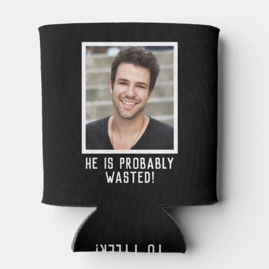 UW FOTO & TEKST Grappig gebruik Blikjeskoeler (Achterkant)