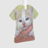 Uw foto / tekst - Traditioneel jaarlijks geschenk  Ornament (voorkant)