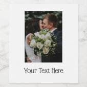 UW Foto & Tekst wijn Etiket (Enkel label)