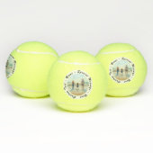 Uw foto Tennisballen Gift met aangepaste tekst (Multi)