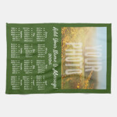 Uw Foto Thee Handdoek Kalender Groen (Horizontaal)