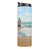 Uw foto thermische droogtrommel met aangepaste tek thermosbeker (Geroteerd rechts)