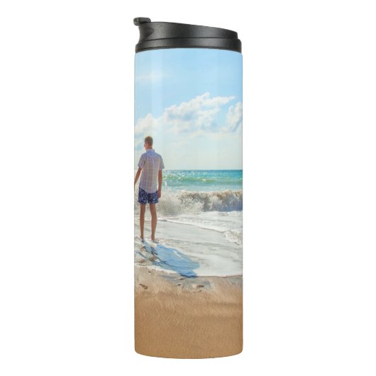 Uw foto thermische droogtrommel met aangepaste tek thermosbeker (Geroteerd rechts)