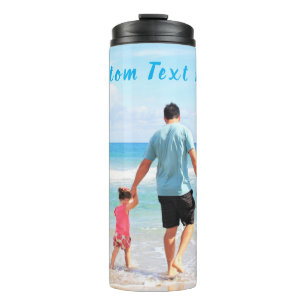 Uw foto Thermische Tumbler Gift met aangepaste tek Thermosbeker