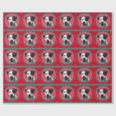 Uw foto Traditionele Azteekse kleuren Blauw-Turquo Cadeaupapier (Vlak)