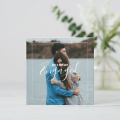 Uw foto trouwverlovingsaankondiging kaart (Staand voorkant)