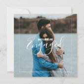 Uw foto trouwverlovingsaankondiging kaart (Voorkant)