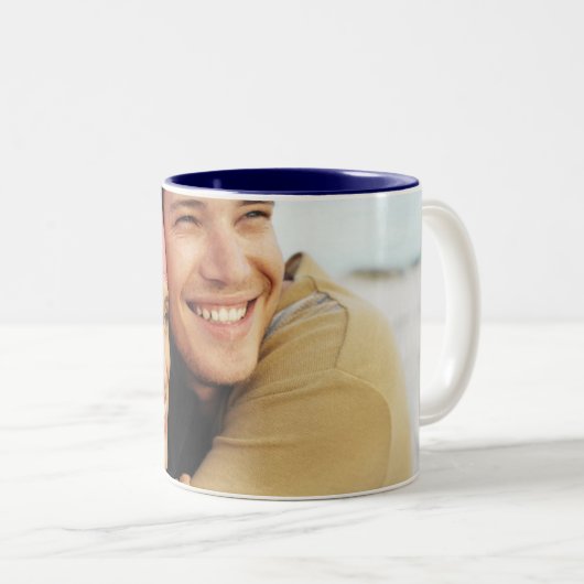 Uw foto tweekleurige koffiemok (Voorkant rechts)
